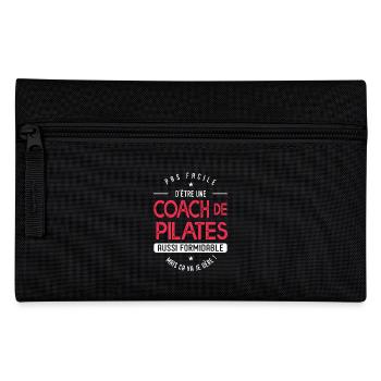 coach Pilates formidable cadeau pilates yoga - Trousse - noir - Devant