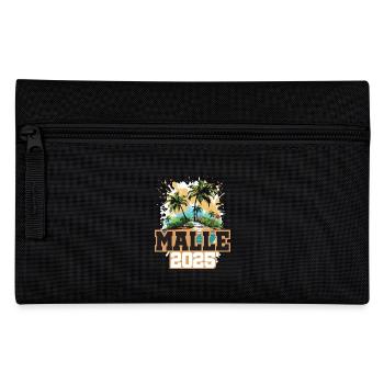 Malle 2025 Palmen - Federtasche - Schwarz - Vorne