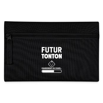 Annonce grossesse Futur tonton Oncle - Trousse - noir - Devant