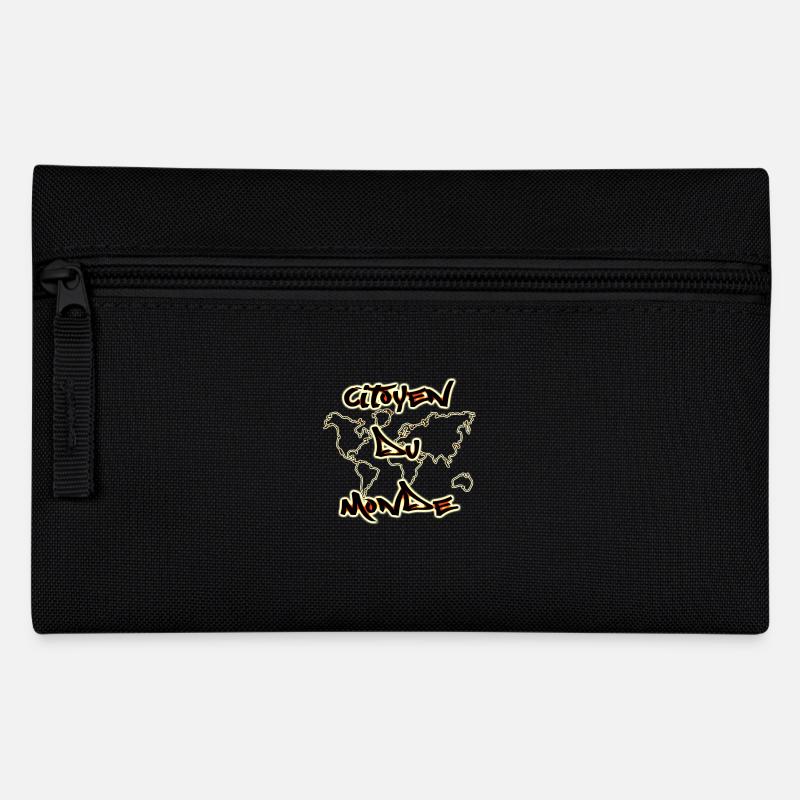 Weltbürger - Federtasche - Schwarz