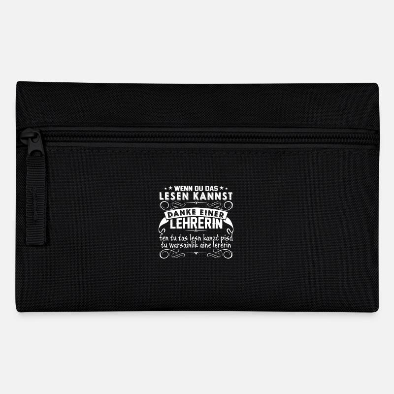 Danke Lehrerin - Federtasche - Schwarz