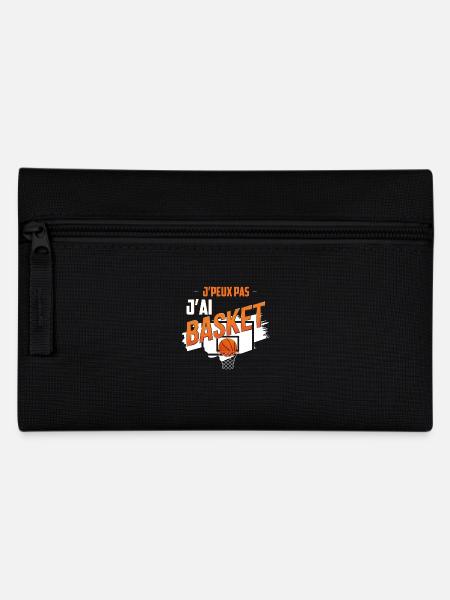 "J'peux pas j'ai basket" t-shirt humour basketball - Trousse - noir