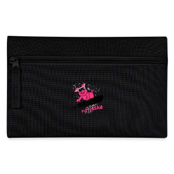 Pistensau - Ski - Snowboard - Wintersport 3C - Federtasche - Schwarz - Vorne