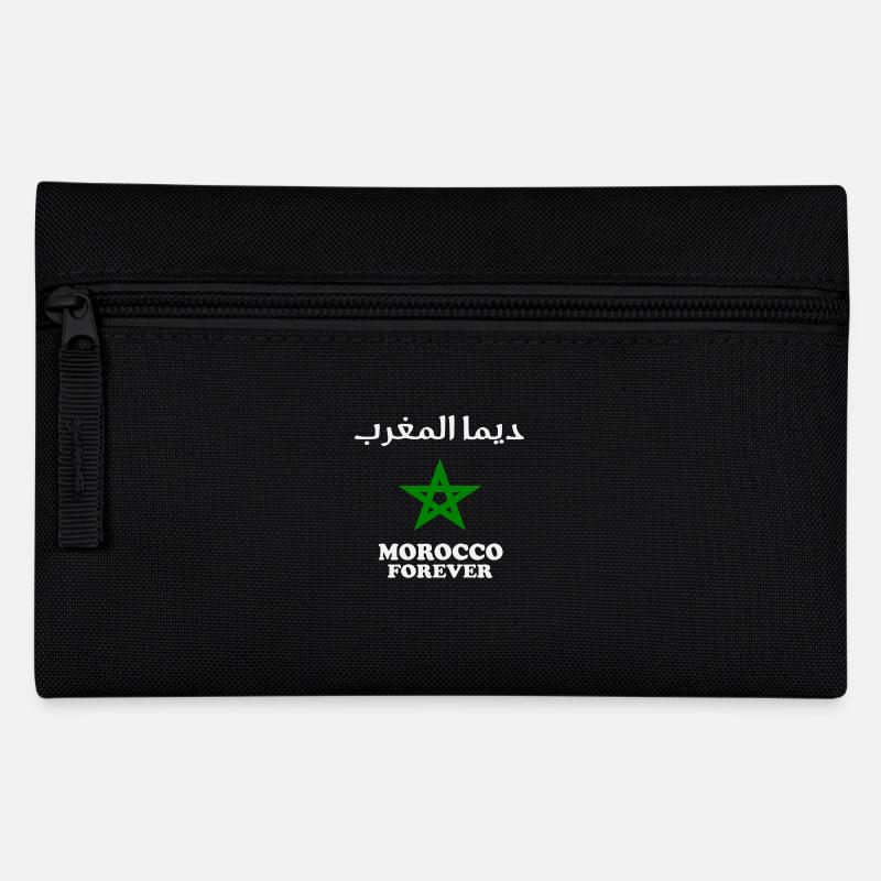 Maroc - Marokko - Morocco Forever - Federtasche - Schwarz
