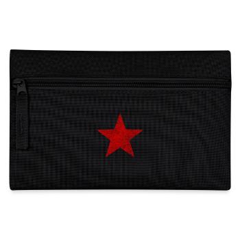 Red Star - Vintage Grunge Structure - Pencil Case - black - Front