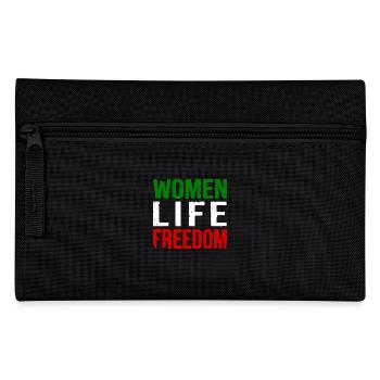 Women life freedom iran - Federtasche - Schwarz - Vorne