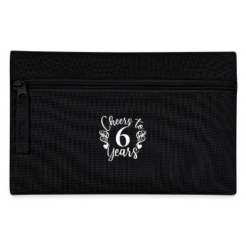 Prost auf 6 Jahre 6. Geburtstag - Federtasche - Schwarz - Vorne