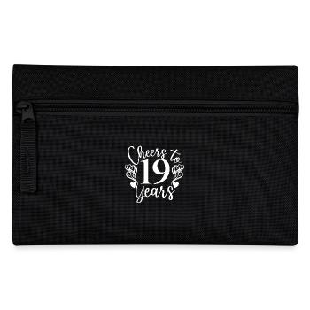 Prost auf 19 Jahre 19. Geburtstag - Federtasche - Schwarz - Vorne