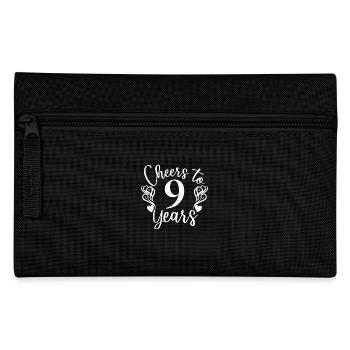 Prost auf 9 Jahre 9. Geburtstag - Federtasche - Schwarz - Vorne