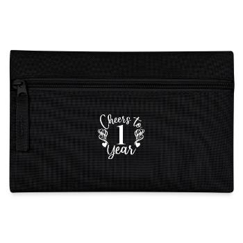 Prost auf 1 Jahr 1. Geburtstag - Federtasche - Schwarz - Vorne