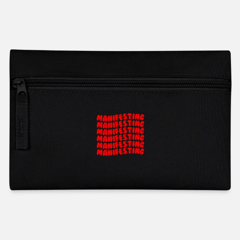 Manifesting red - Federtasche - Schwarz
