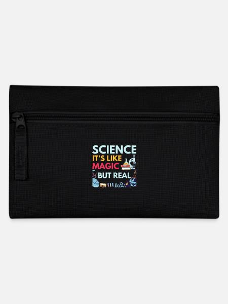 science it's like magic but real - Pencil Case - black