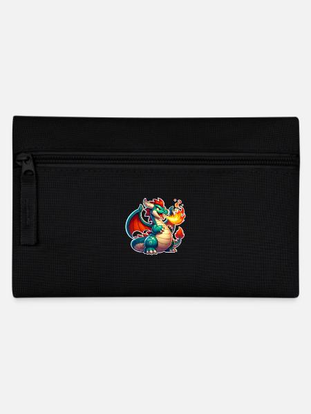 Drache - Federtasche - Schwarz