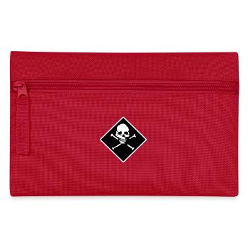Skull and bones - Pencil Case - red - Front