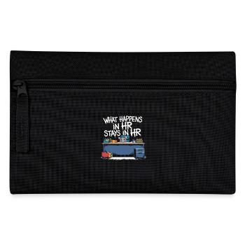 What happens in HR stays in HR - Pencil Case - black - Front