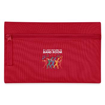 Witziges Design für Musiker - Federtasche - Rot - Vorne