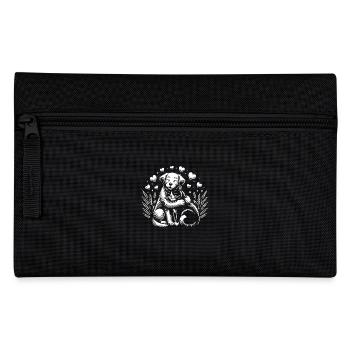 Dog and cat in love, peace, friendship - Pencil Case - black - Front