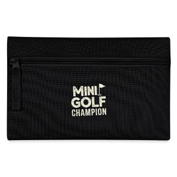 Golf Minigolf Minigolfer Golfer - Federtasche - Schwarz - Vorne