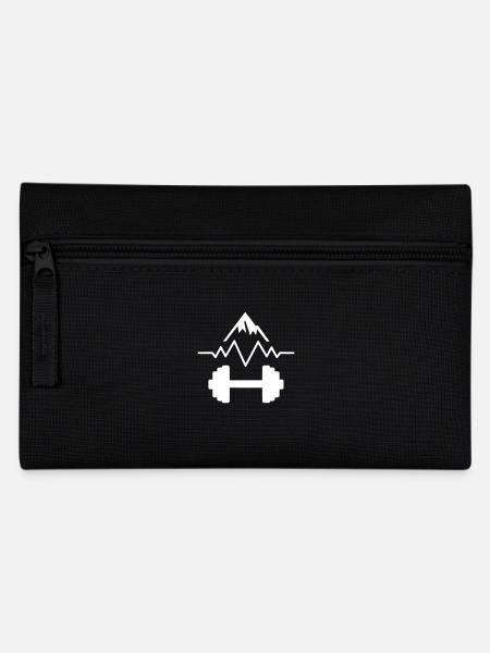 Stärke & Gesundheit – Fitness erreichen - Federtasche - Schwarz