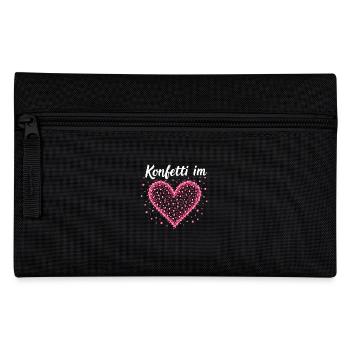 Konfetti im Herzen - Federtasche - Schwarz - Vorne