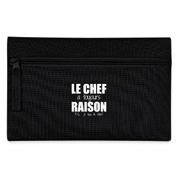 The chef is always right, I'm the humor chef - Pencil Case - black - Front
