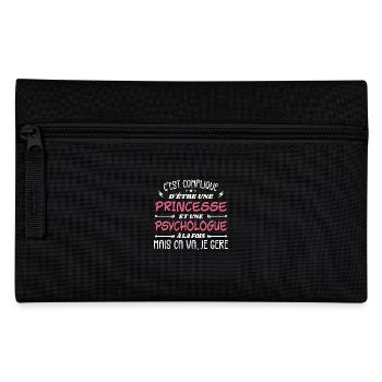 C'est compliqué d'être Une Princesse Psychologue - Trousse - noir - Devant