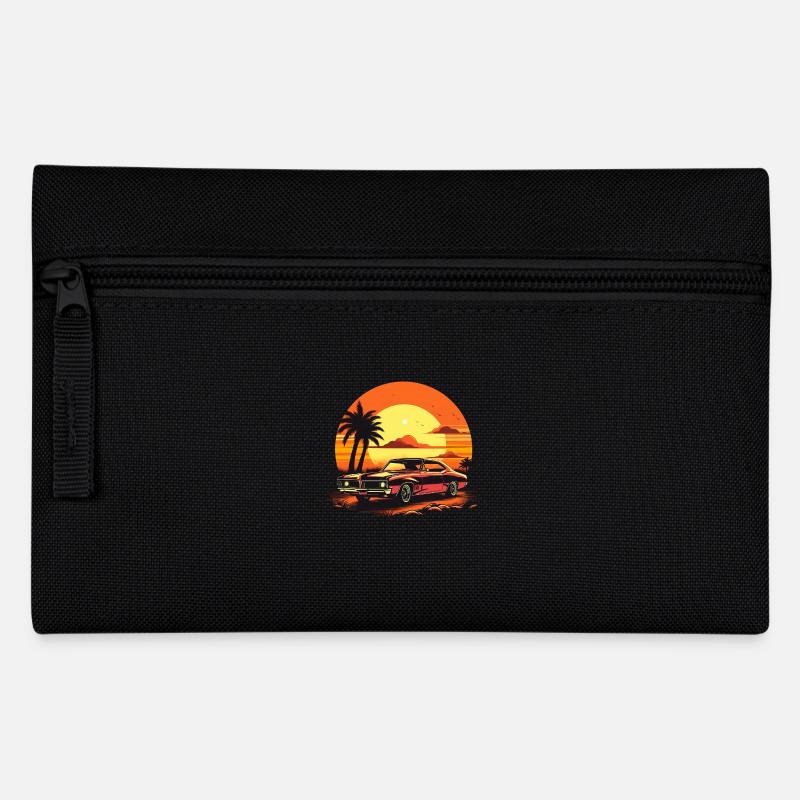 Classic Car Muscle-Car Retro Vintage - Federtasche - Schwarz