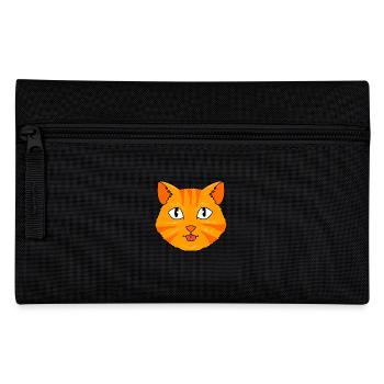 Tabby Cat - Pencil Case - black - Front
