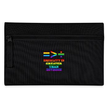 L’égalité est plus grande que la division de la Gay Pride LGBTQ+ - Trousse - noir - Devant