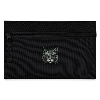 Cat Robot - Pencil Case - black - Front