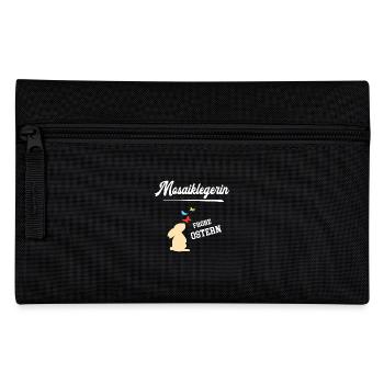 Mosaiklegerin Ostern Moasikleger Oster Outfit - Federtasche - Schwarz - Vorne