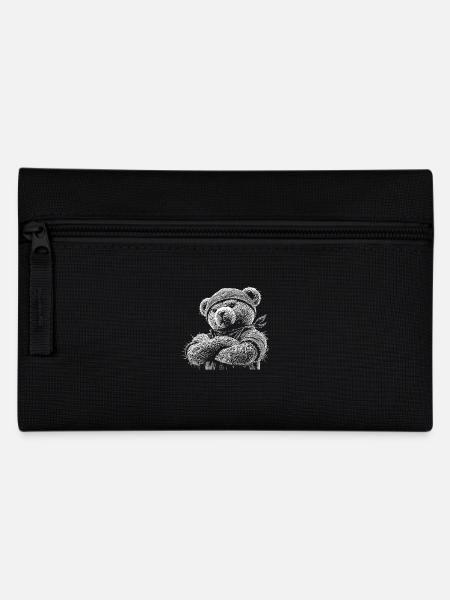 Teddybär - Federtasche - Schwarz