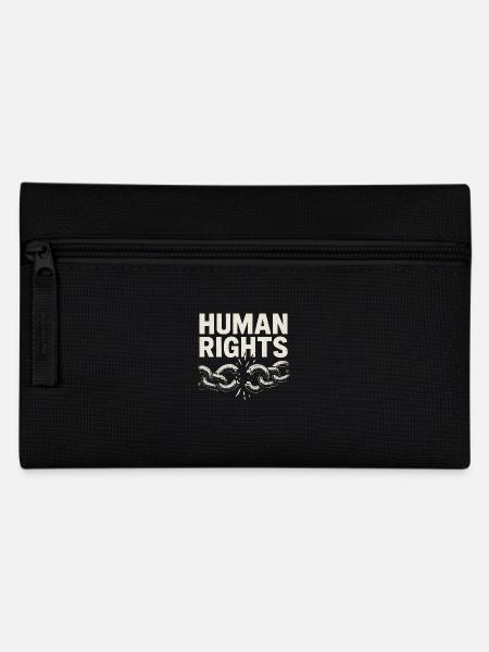 Human Rights - Federtasche - Schwarz