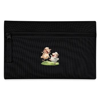 Joyful Sheep Duo - Pencil Case - black - Front