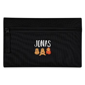 Gamer Zocker Zocken Gaming Jonas - Federtasche - Schwarz - Vorne