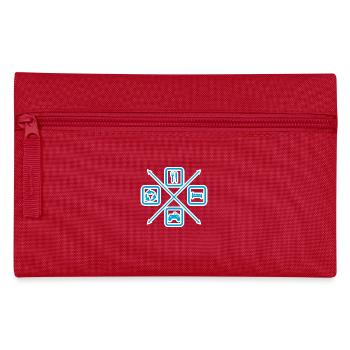 The life cycle of a cyclist, bike, cycling - Pencil Case - red - Front
