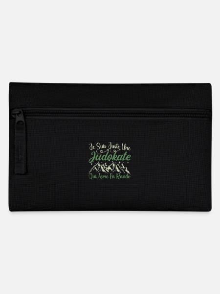 Judokate aventurier passionnée de Randonnée cadeau - Trousse - noir
