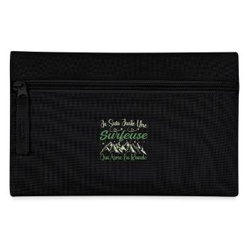 Surfeuse aventurier passionnée de Randonnée cadeau - Trousse - noir - Devant