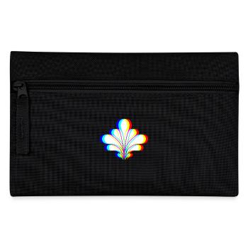 EDM - Blume - Glitch Rave Style - Federtasche - Schwarz - Vorne