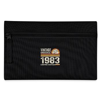 Vintage 1983 Cassette 1983 - 42nd Anniversary 1983 - Pencil Case - black - Front