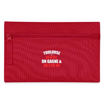 Rugby Toulouse Humour Cadeau Supporter - Trousse - rouge - Devant