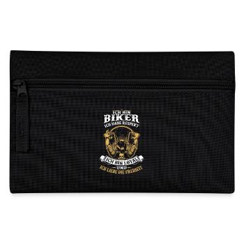 Ich bin Biker - Federtasche - Schwarz - Vorne