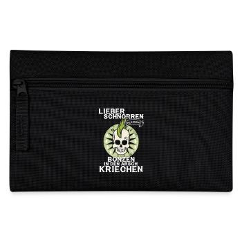 PUNK - Arsch kriechen - Federtasche - Schwarz - Vorne