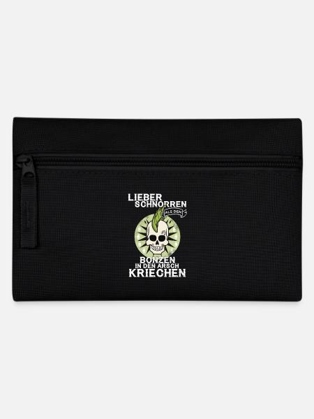 PUNK - Arsch kriechen - Federtasche - Schwarz