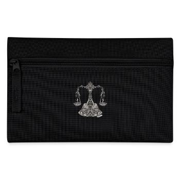 Waage Sternzeichen - Federtasche - Schwarz - Vorne