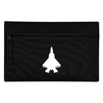 F-22 Raptor weiß - Federtasche - Schwarz - Vorne