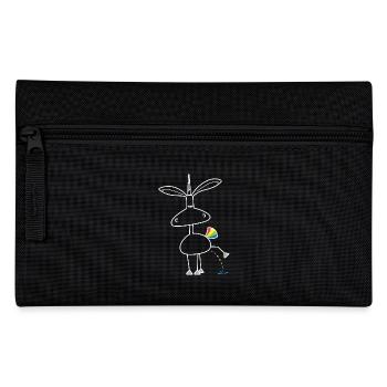 Dru - bunt pinkeln - Federtasche - Schwarz - Vorne