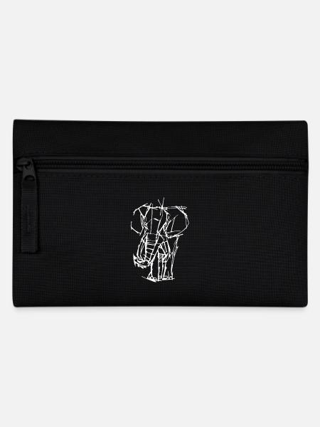Elefant - Federtasche - Schwarz