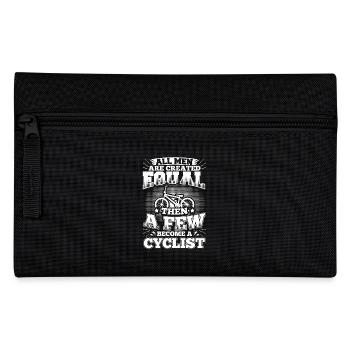 Drôle Faire du vélo shirt tous les hommes égaux - Trousse - noir - Devant