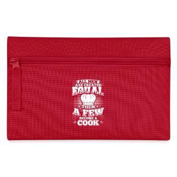 Drôle cuisinier cuisine chemise tous les hommes égaux - Trousse - rouge - Devant